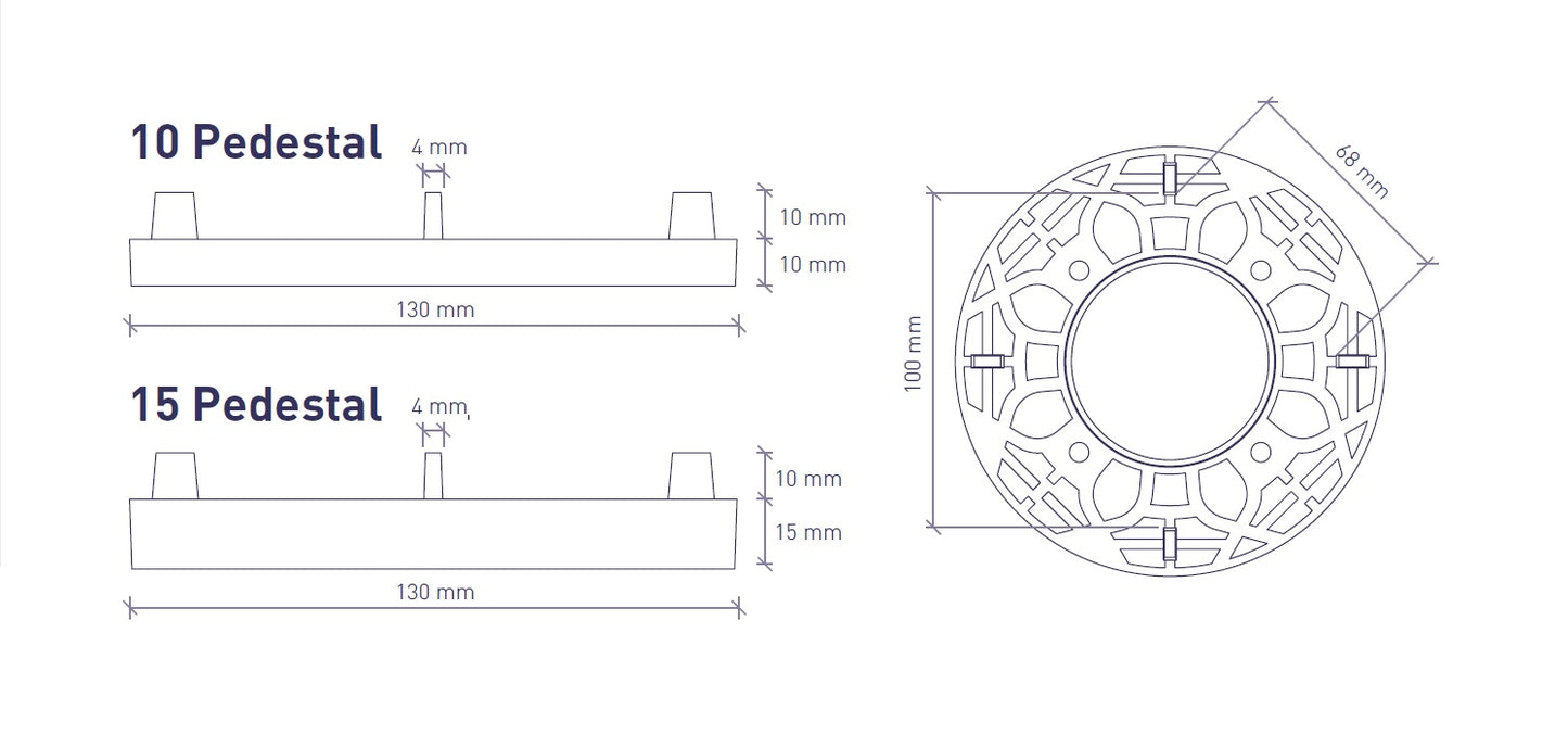 Fixed Pedestals - Special order item! Please contact for availability.