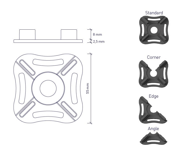 Slab Spacers - Special order item! Please contact for availability.